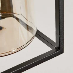 Applique Murale D'Exterieur Palanga Led Noir, 1 Lumiere, Detecteur De Mouvement