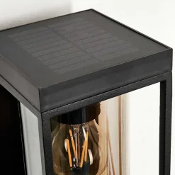 Applique Murale D'Exterieur Palanga Led Noir, 1 Lumiere, Detecteur De Mouvement