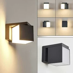 Applique Murale D'Exterieur Swanek Led Anthracite, 1 Lumiere