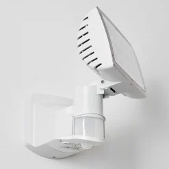 Applique Murale D'Exterieur Loit Led Blanc, 1 Lumiere, Detecteur De Mouvement