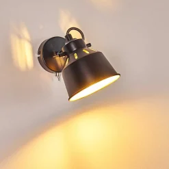 Applique Murale Safari Noir, 1 Lumiere