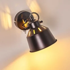 Applique Murale Safari Noir, 1 Lumiere