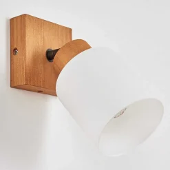 Applique Murale Tercier Argent Oxyde, Ecru, 1 Lumiere