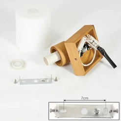 Applique Murale Tercier Argent Oxyde, Ecru, 1 Lumiere