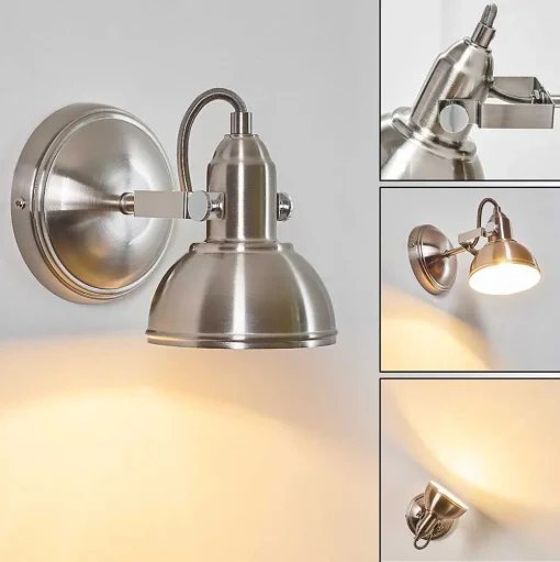 Applique Murale Tina Nickel Mat, 1 Lumiere