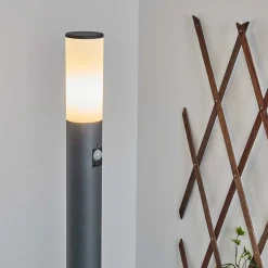 Borne Lumineuse Caserta Anthracite, 1 Lumiere, Detecteur De Mouvement
