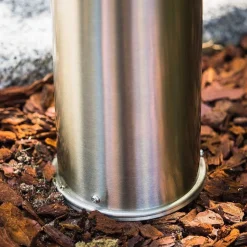 Lampadaire Dakar Acier Inoxydable, 1 Lumiere, Detecteur De Mouvement