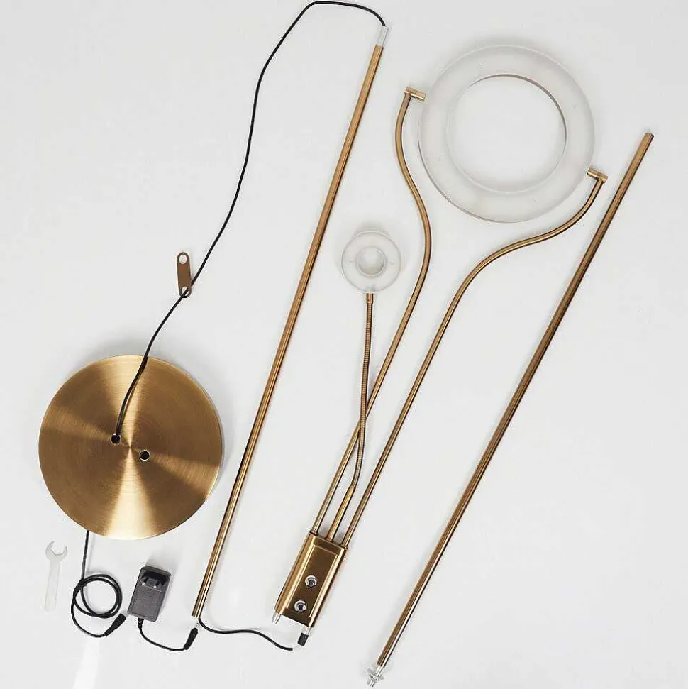 Lampadaire Donna Led Vieux Laiton, 2 Lumieres