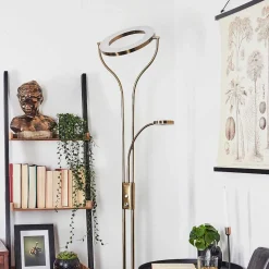 Lampadaire Donna Led Vieux Laiton, 2 Lumieres