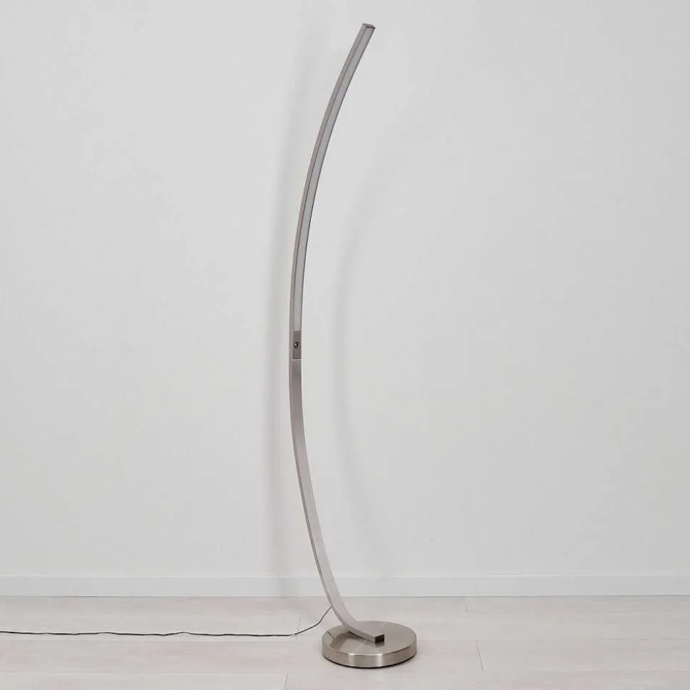 Lampadaire Kimbolton Led Nickel Mat, 1 Lumiere