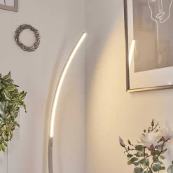 Lampadaire Kimbolton Led Nickel Mat, 1 Lumiere