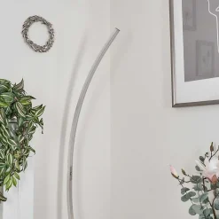 Lampadaire Kimbolton Led Nickel Mat, 1 Lumiere