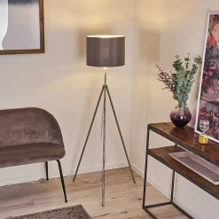 Lampadaire Malu Nickel Mat, 1 Lumiere