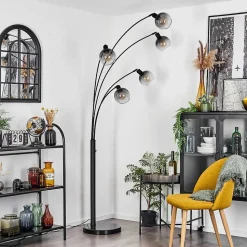 Lampadaire Nikkala Noir, 5 Lumieres