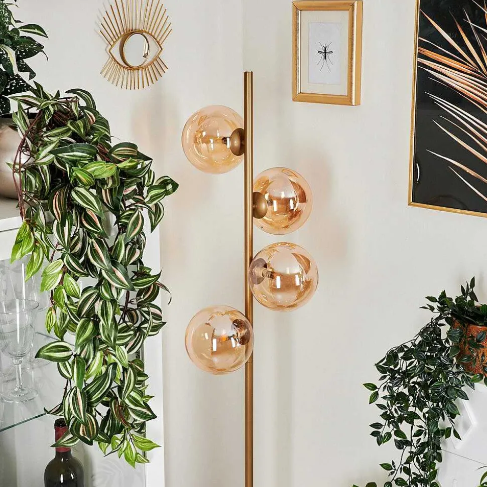 Lampadaire Remaisnil Laiton, 4 Lumieres