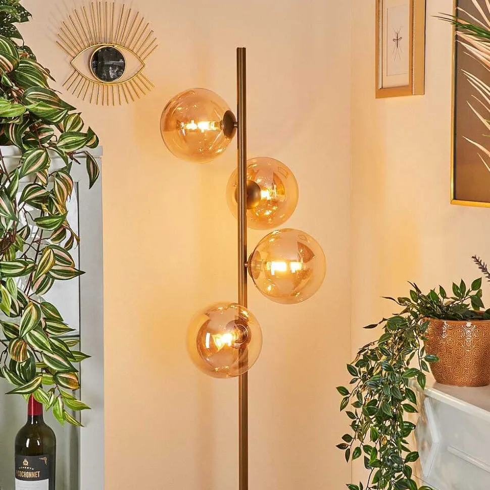 Lampadaire Remaisnil Laiton, 4 Lumieres