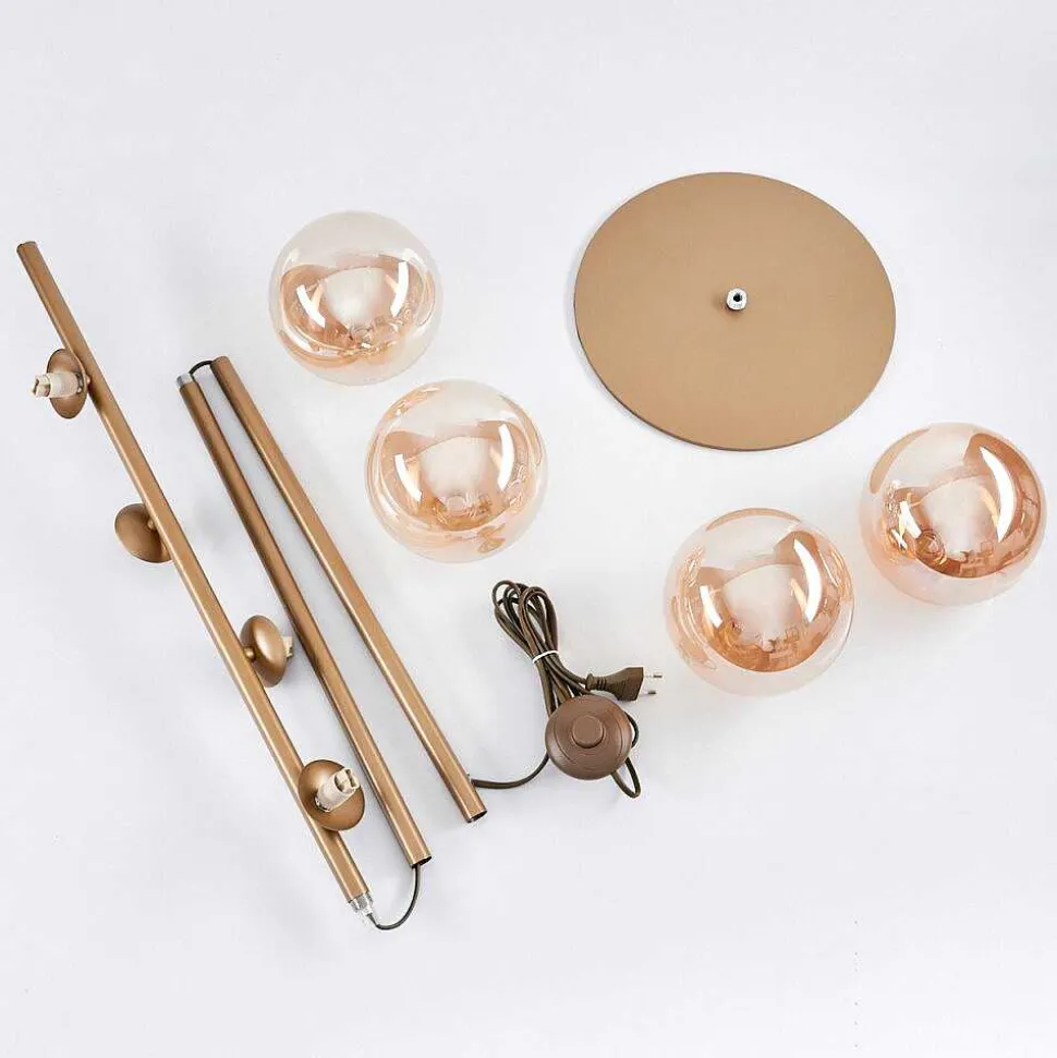 Lampadaire Remaisnil Laiton, 4 Lumieres