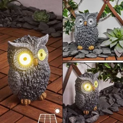 Lampe Solaire Sunderby Led Gris, Orange, 2 Lumieres