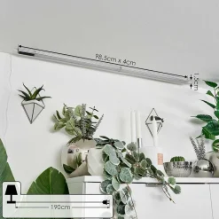 Lampes Pour Bandeaux Set X 2 Raivo Led Noir, Argente, 2 Lumieres, Telecommandes, Changeur De Couleurs