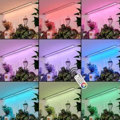 Lampes Pour Bandeaux Set X 2 Raivo Led Noir, Argente, 2 Lumieres, Telecommandes, Changeur De Couleurs