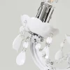 Lustre Malmback Chrome, Blanc, 5 Lumieres