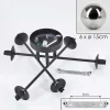 Plafonnier - Verre 15 Cm Chehalis Fume, 6 Lumieres