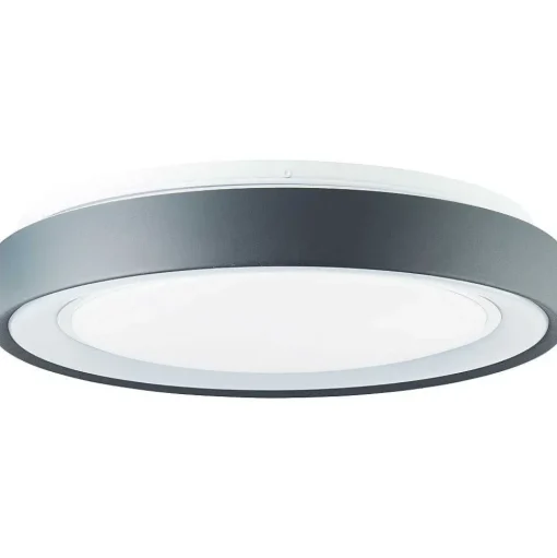 Plafonnier Brilliant-Leuchten Tessy Led Noir, 1 Lumiere, Telecommandes, Changeur De Couleurs