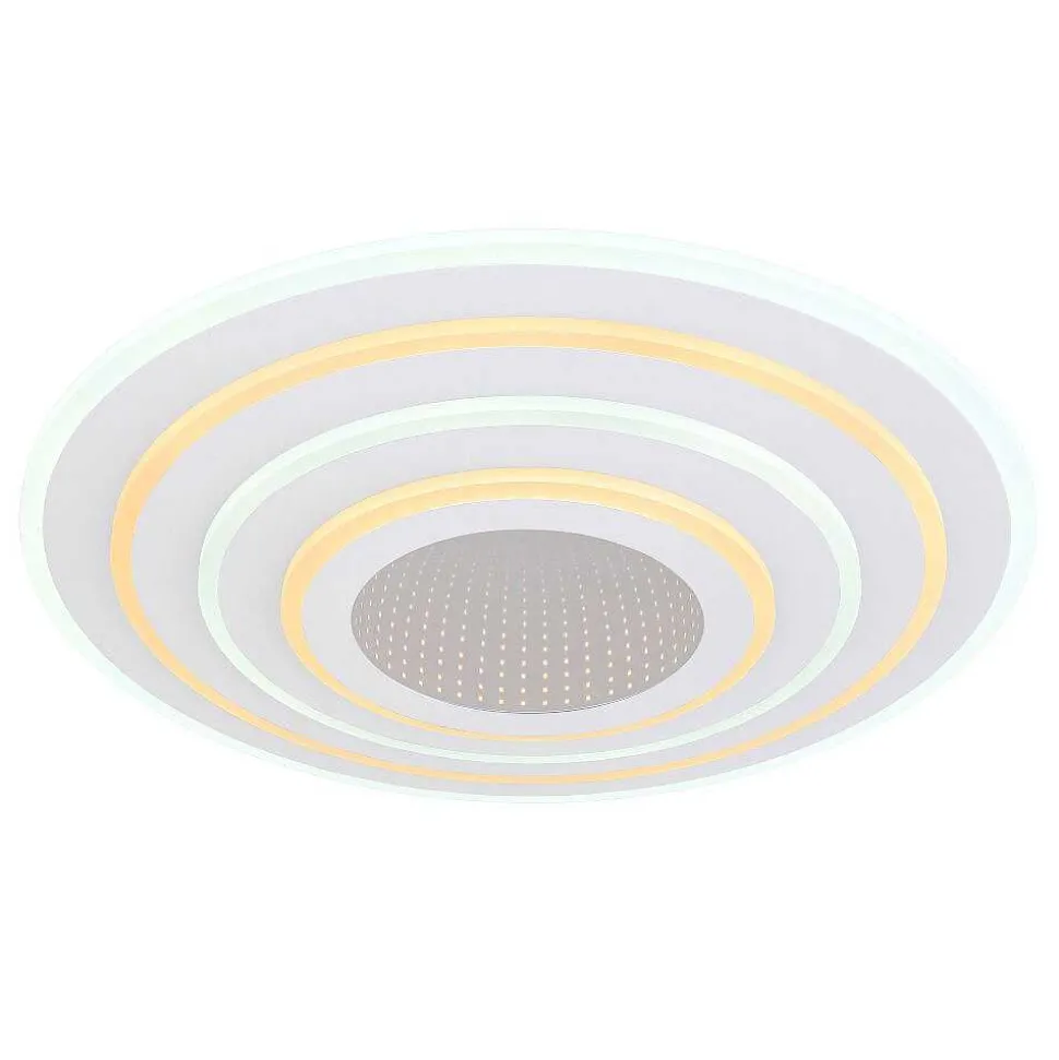 Plafonnier Globo Jocelyn Led Blanc, 1 Lumiere, Telecommandes