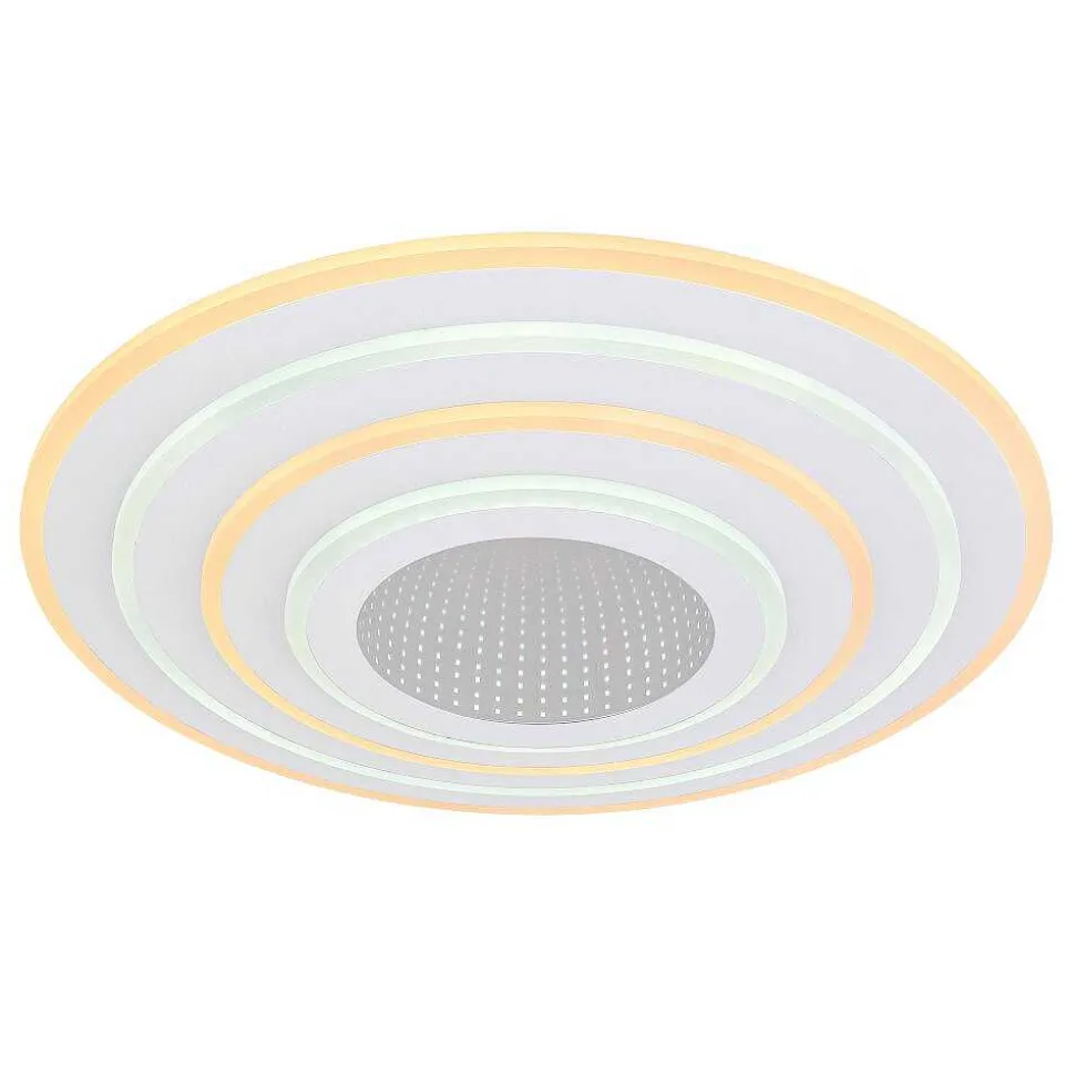 Plafonnier Globo Jocelyn Led Blanc, 1 Lumiere, Telecommandes