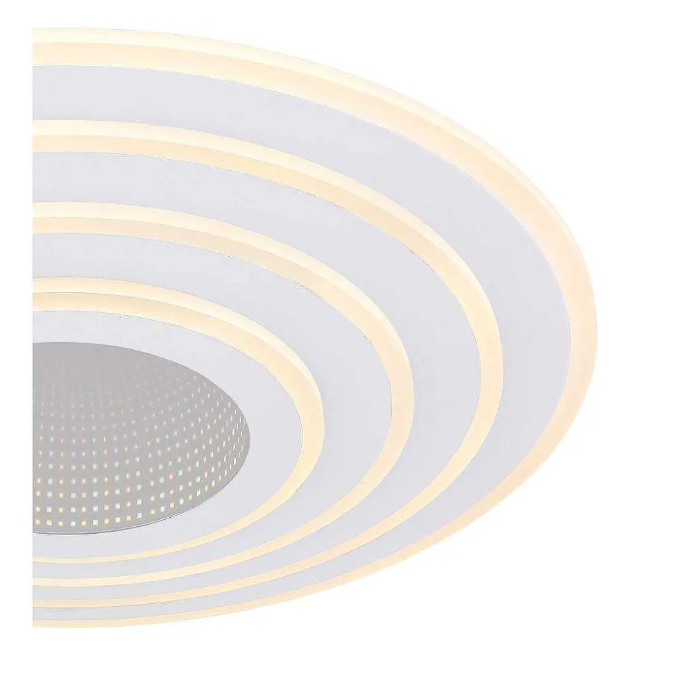 Plafonnier Globo Jocelyn Led Blanc, 1 Lumiere, Telecommandes