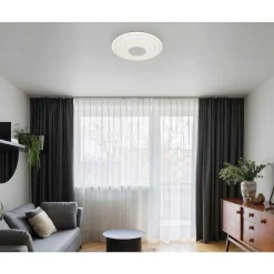 Plafonnier Globo Jocelyn Led Blanc, 1 Lumiere, Telecommandes