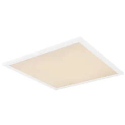 Plafonnier Globo Rosi Led Blanc, 1 Lumiere, Telecommandes, Changeur De Couleurs