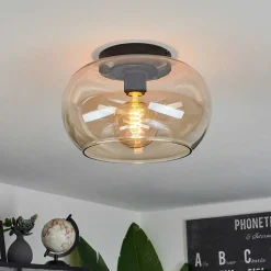 Plafonnier Molloy Ambre, 1 Lumiere