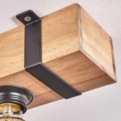 Plafonnier Montgomery Ecru, Noir, 2 Lumieres