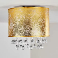 Plafonnier Norrfors Argente, Transparent, 1 Lumiere