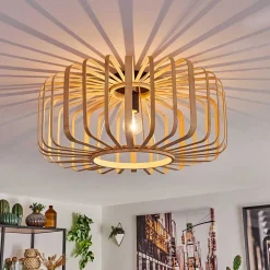 Plafonnier Oravi Bois Clair, 1 Lumiere