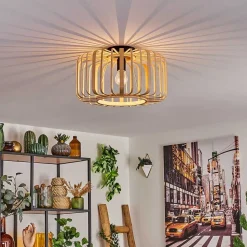 Plafonnier Oravi Bois Clair, 1 Lumiere