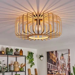 Plafonnier Oravi Bois Clair, 1 Lumiere