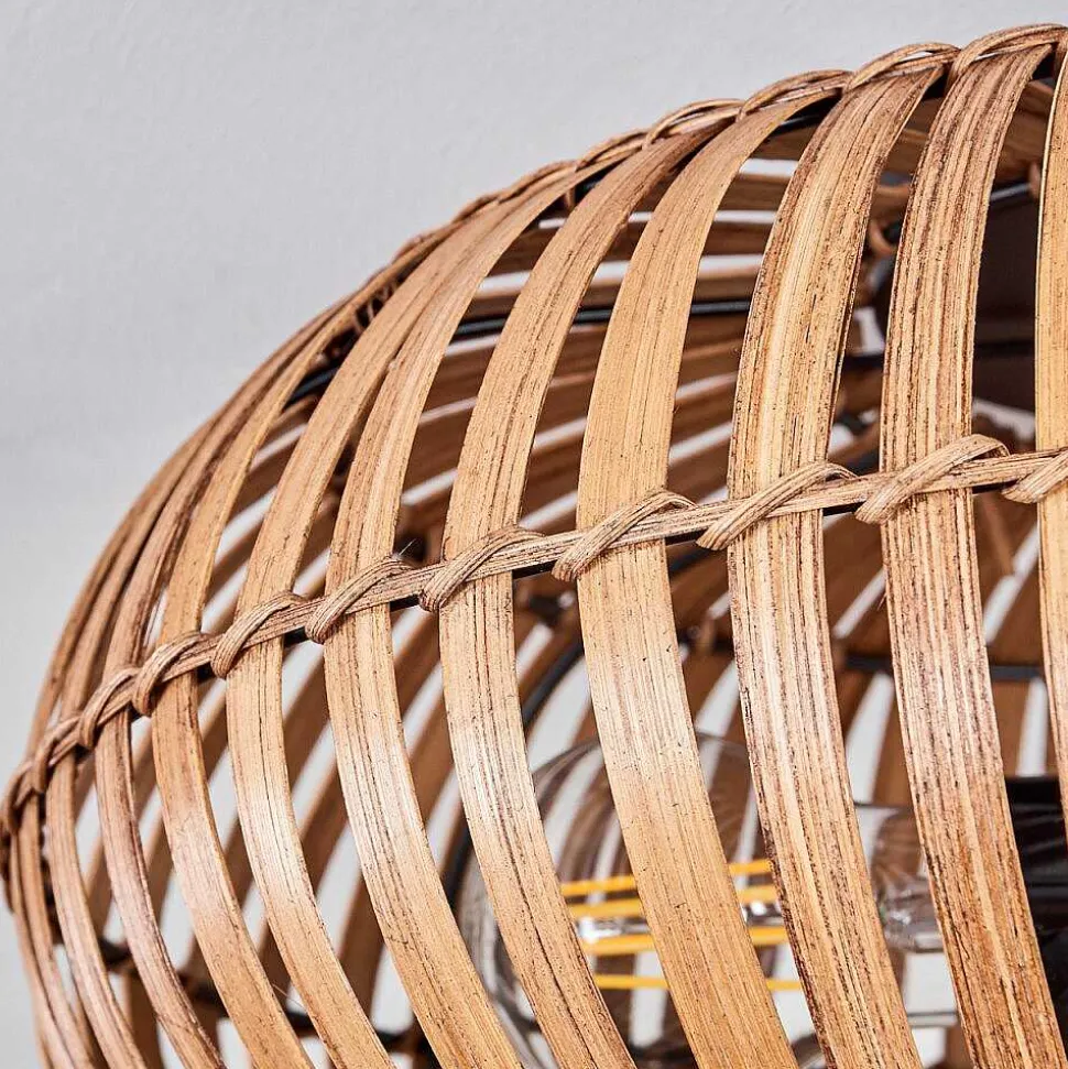 Plafonnier Oravi Brun Fonce, Ecru, Noir, 3 Lumieres