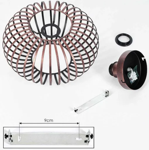 Plafonnier Oravi Cuivre, 1 Lumiere