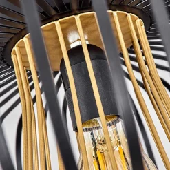 Plafonnier Oravi Noir Dore, 1 Lumiere