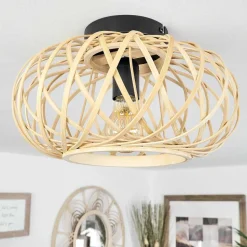 Plafonnier Pabu Ecru, 1 Lumiere