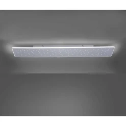 Plafonnier Paul Neuhaus Q-Nightsky Led Aluminium, 1 Lumiere, Telecommandes