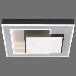 Plafonnier Paul-Neuhaus Q-Alta Led Noir, 1 Lumiere, Telecommandes