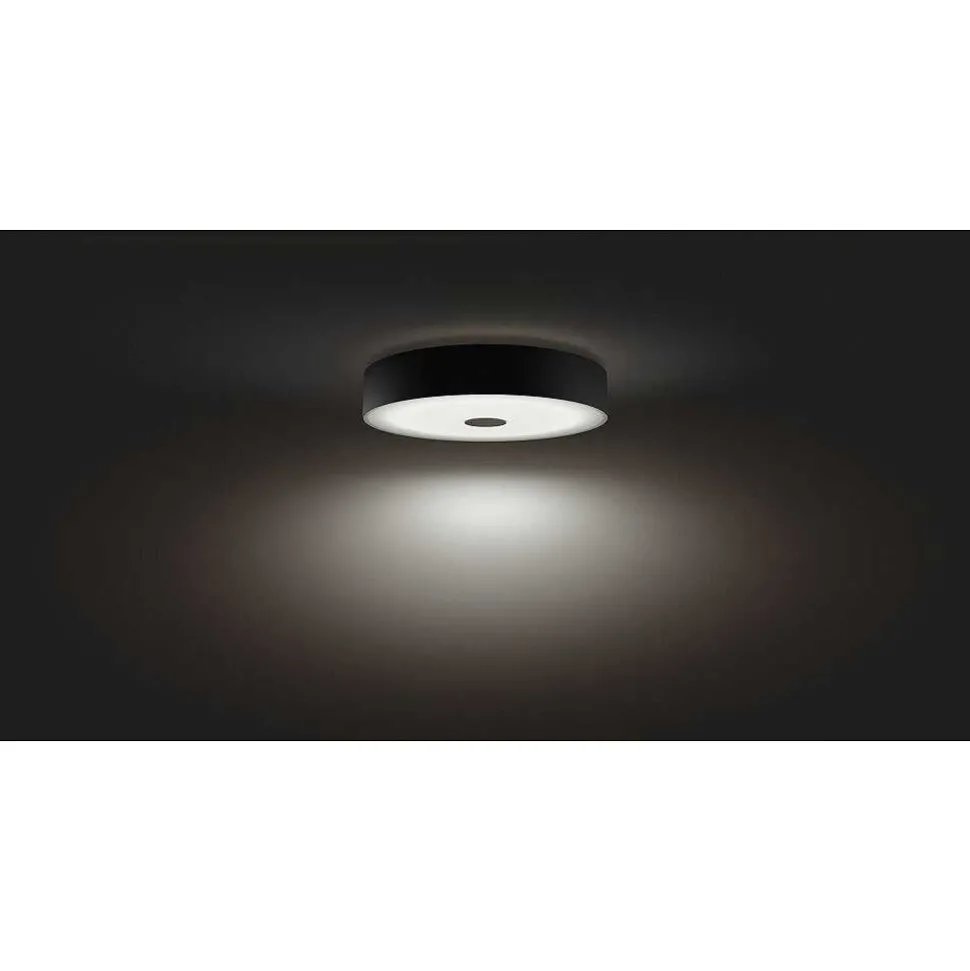 Plafonnier Philips Hue Fair Led Noir, 1 Lumiere, Telecommandes
