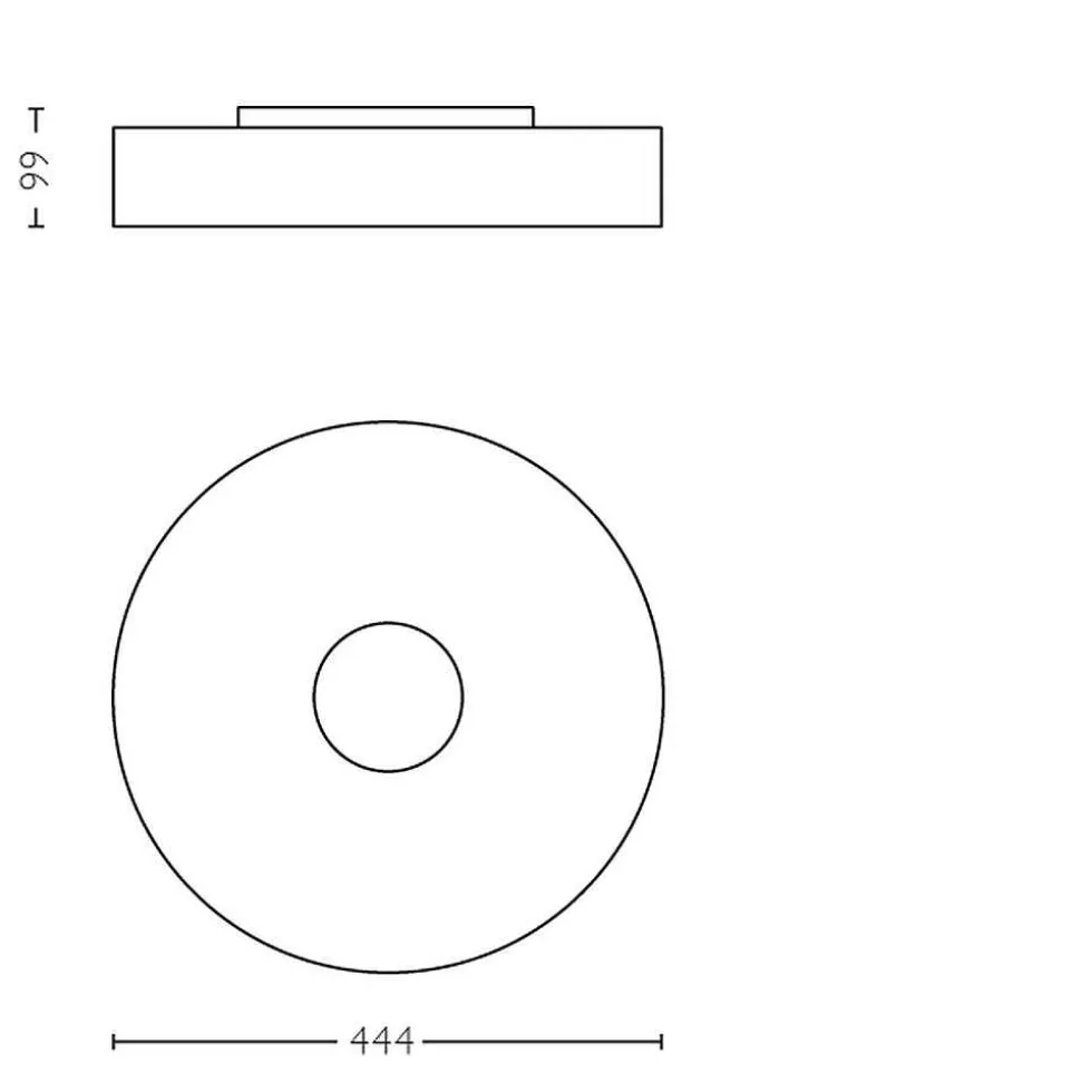 Plafonnier Philips Hue Fair Led Noir, 1 Lumiere, Telecommandes