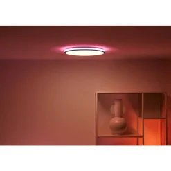 Plafonnier Philips Wiz Rune Led Noir, Blanc, 1 Lumiere, Changeur De Couleurs