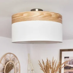 Plafonnier Pontresina Nickel Mat, 3 Lumieres