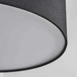 Plafonnier Purus Led Noir, 1 Lumiere