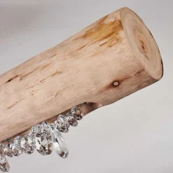 Plafonnier Rodeche Led Bois Clair, Noir, 1 Lumiere